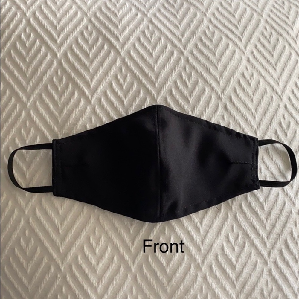 Black cloth face mask